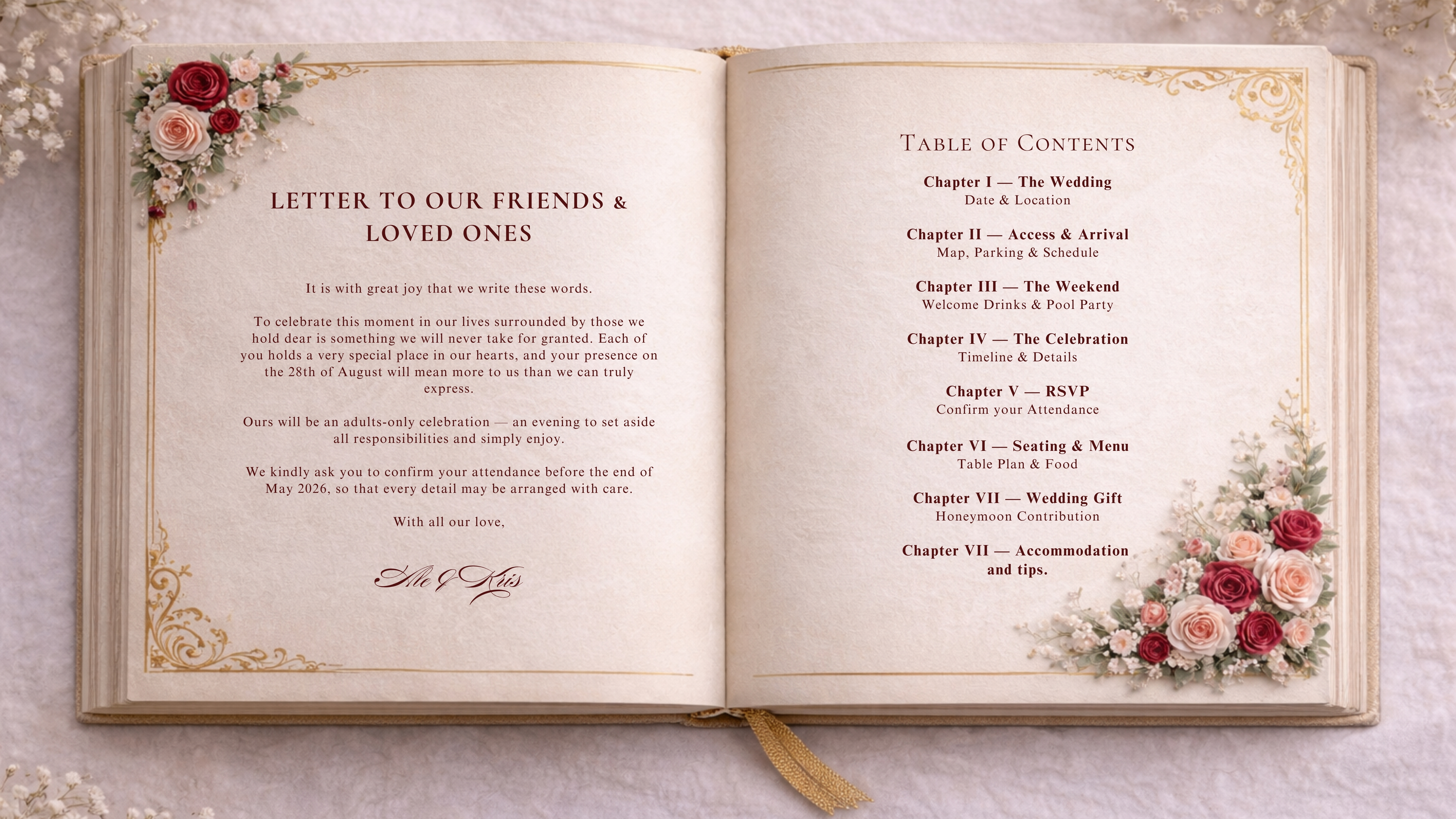 Welcome & Table of Contents